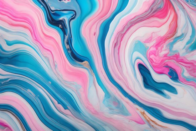 abstract colourful blue and pink marble paint background