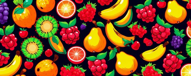 abstract colourful fruits background fruits website banner background