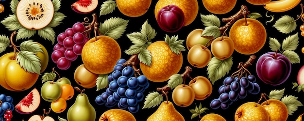 abstract colourful fruits background fruits website banner background