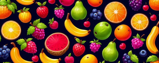 abstract colourful fruits background fruits website banner background