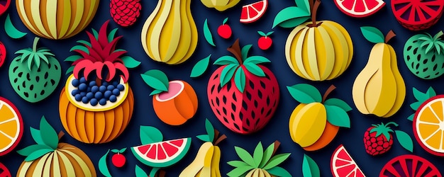 abstract colourful fruits background fruits website banner background