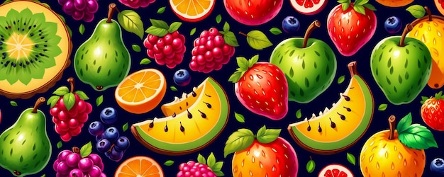 abstract colourful fruits background fruits website banner background