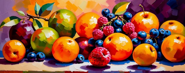 abstract colourful fruits background fruits website banner background