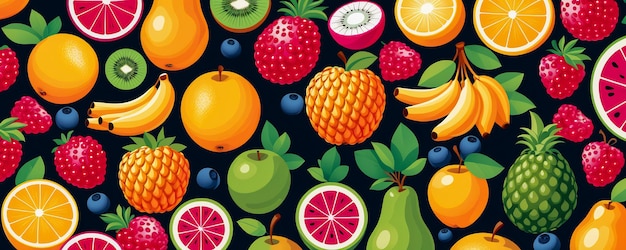 abstract colourful fruits background fruits website banner background