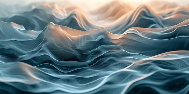 An abstract composition inspired by natural elements such as waves clouds or leaves Focus on cap