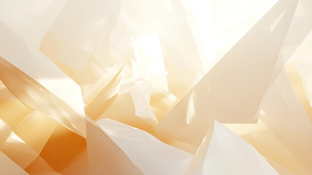 Abstract composition of translucent shapes with soft lighting and warm tones