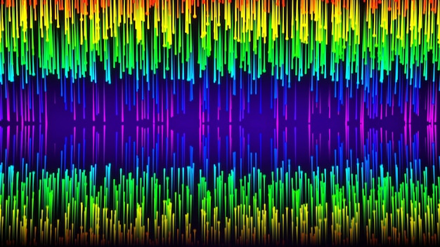 An abstract computer generated Animation of falling stars falling to the center forming a bright line