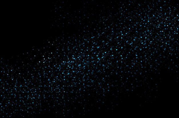 Photo abstract confetti background on a black background blue background with shiny lights