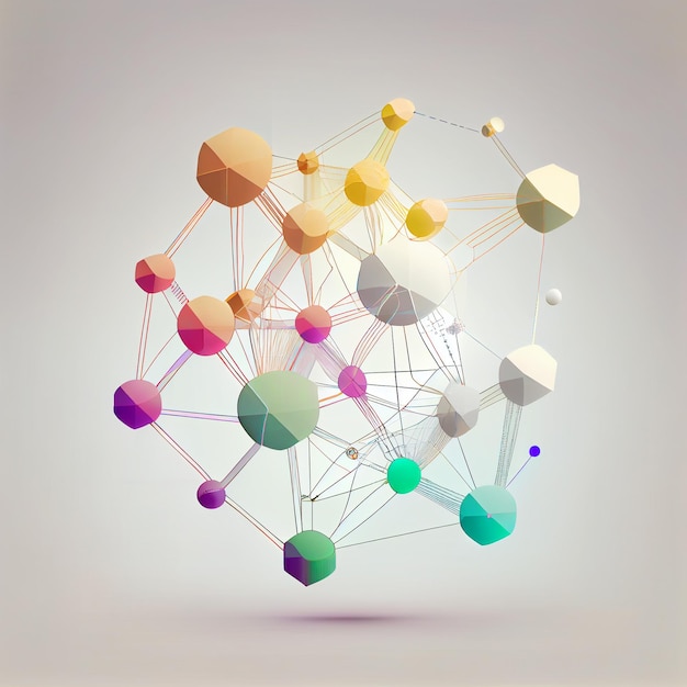 Abstract Connected Line Network Molecule