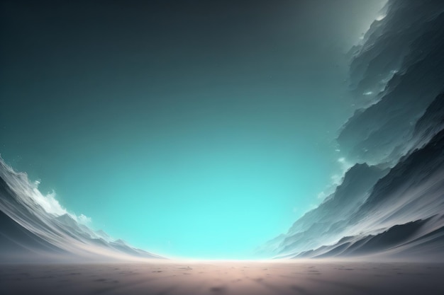 Abstract cool sky wallpaper background for desktop with generative ai