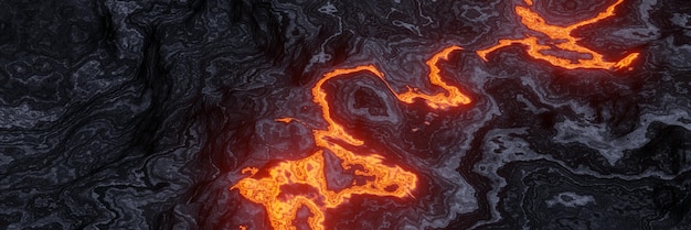 Abstract cooled volcanic lava background