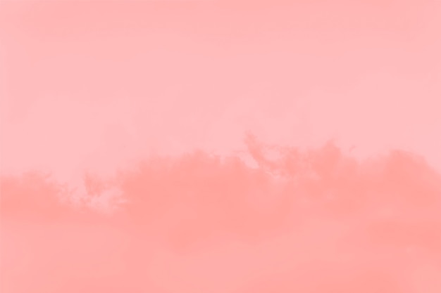 Abstract coral soft color sky background with clouds, copy space