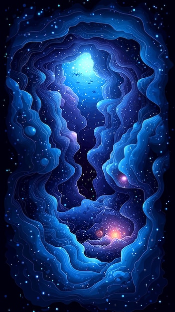 Abstract Cosmic Cave