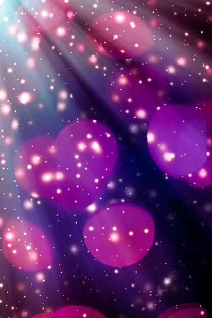 Abstract cosmic starry sky lights and shiny glitter luxury holiday background