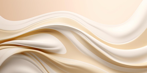 Abstract cream wallpaper Creative cosmetics banner AI generative