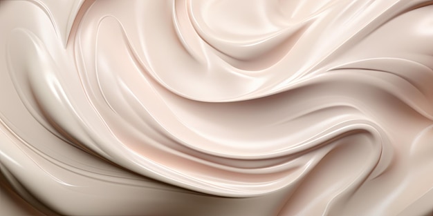 Abstract cream wallpaper Creative cosmetics banner AI generative