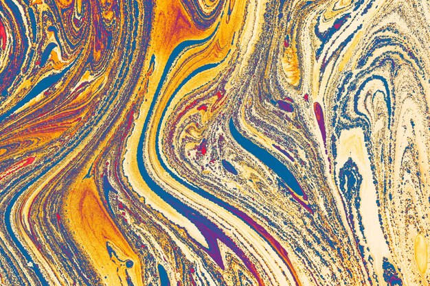 Abstract creative marble pattern texture Traditional art of Ebru marbling