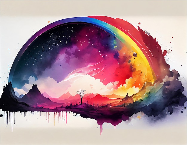 Abstract creative watercolor background