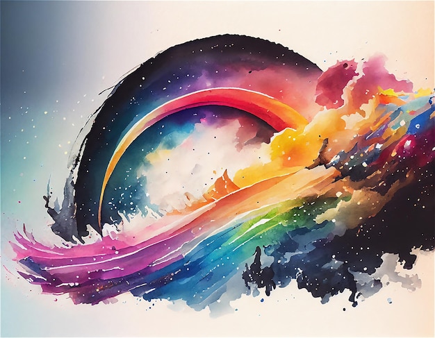 Abstract creative watercolor background