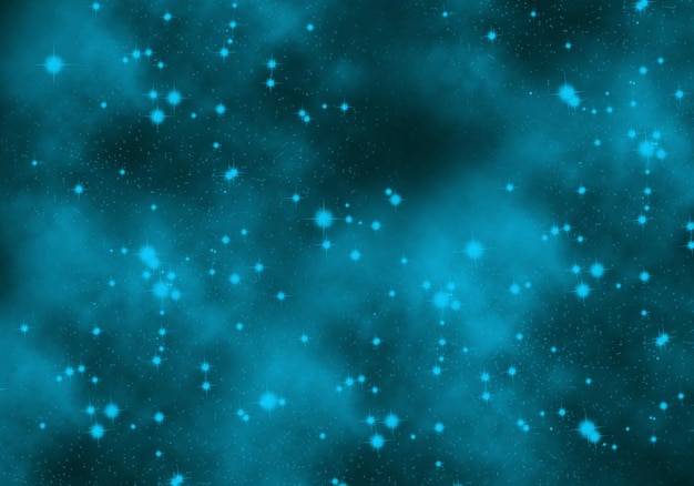 abstract cyan nebula background