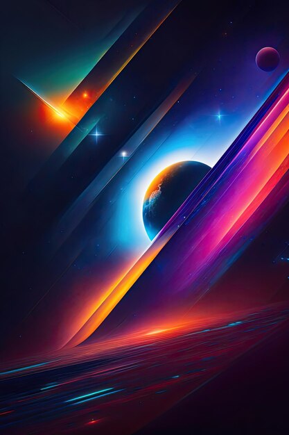 Abstract Cyber Space Background