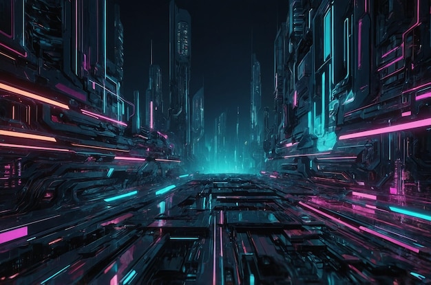 Photo abstract cyberpunk shape stylish background