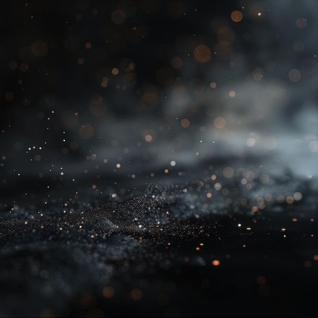 Abstract dark background with bokeh