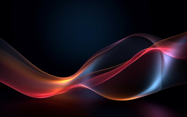 Abstract dark background with smooth soft lines