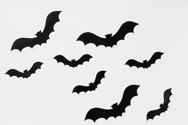 Abstract dark bats for Halloween 