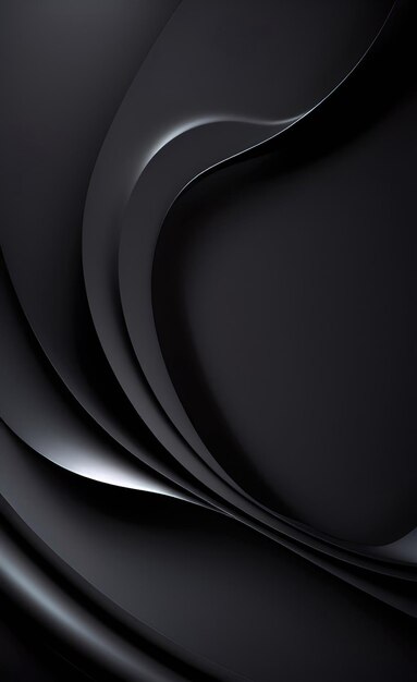 Abstract dark black background with metallic shiny texture