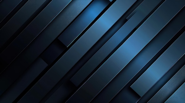 Abstract Dark Blue Diagonal Stripes Background