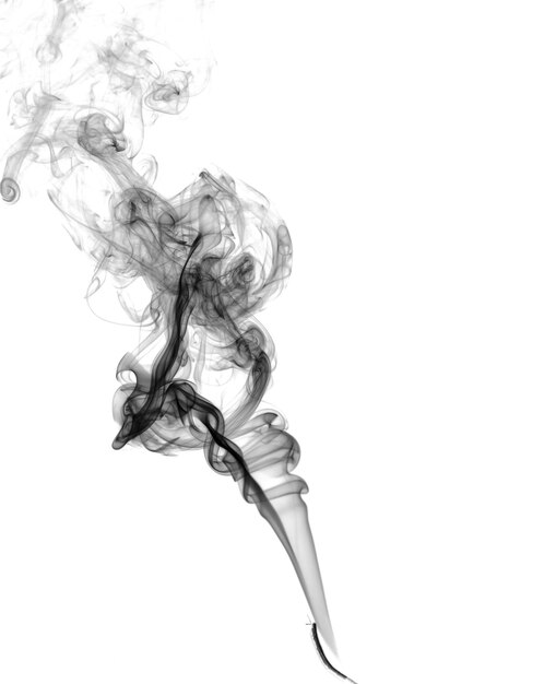 Abstract dark smoke on a light background