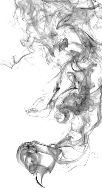 Abstract dark smoke on a light background