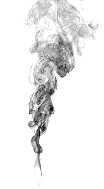 Abstract dark smoke on a light background