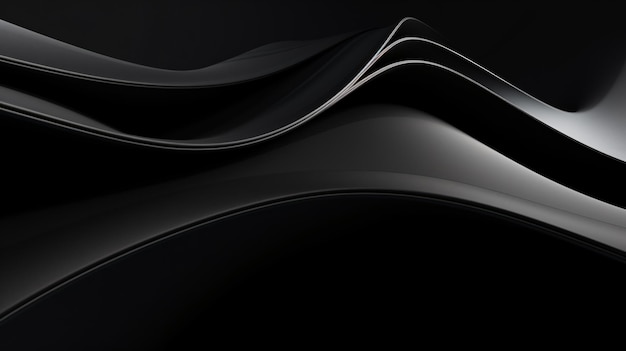 Abstract of dark smooth shape for architectural concept