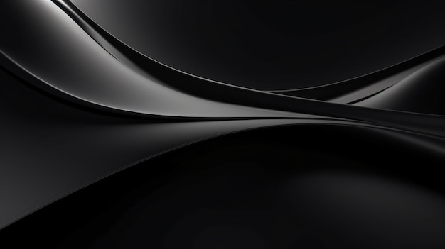 Abstract of dark smooth shape for architectural concept