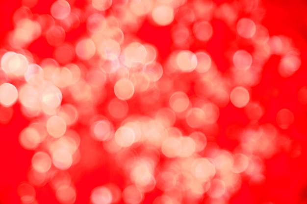 Abstract defocused blur red christmas lights