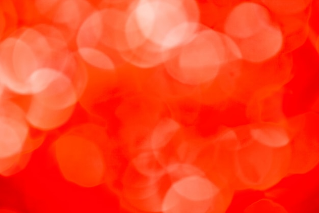 Abstract defocused blur red christmas lights