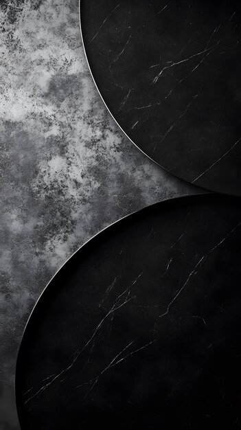 Photo abstract design featuring contrasting circular shapes and textures