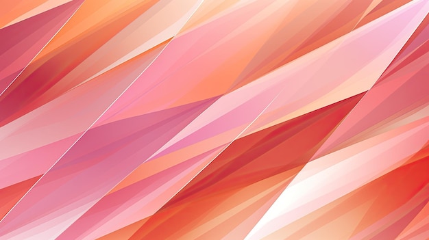 An abstract design of overlapping diamonds in shades of pink and orange creating a glamorous effect