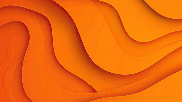 Photo abstract design with orange wavy stripes for banners and promotional materials