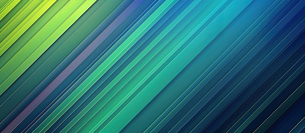 Photo abstract diagonal stripes pattern in blue and green