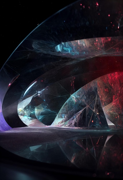 Abstract digital art of a futuristic looking design generative ai