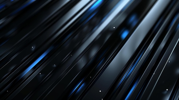 abstract digital background for wallpaper blue and black light lines futuristic and technological