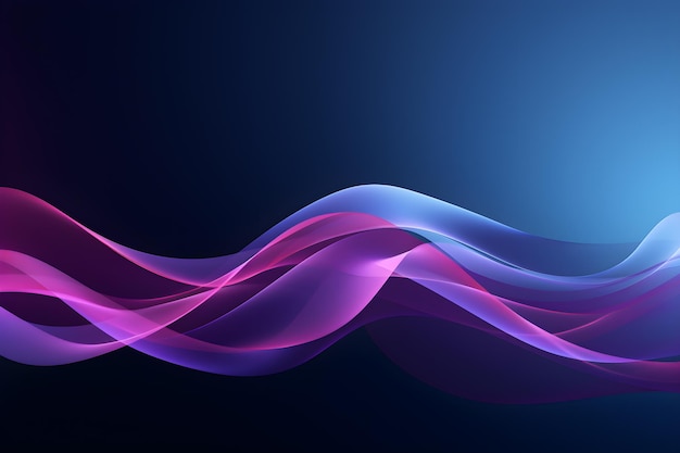 abstract digital light purple blue background with wavy line design AI generate