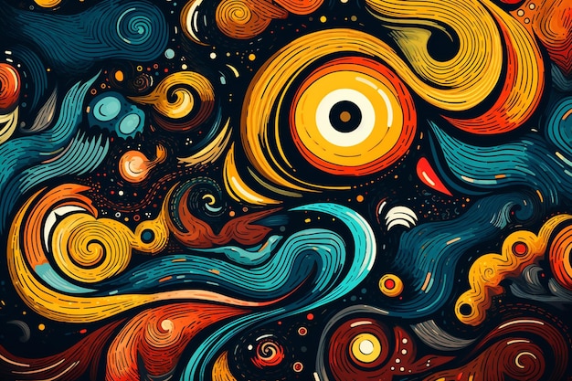 abstract doodle background