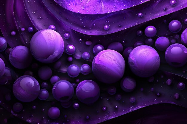 abstract dynamic circle shapes background Purple background with random circle shapes