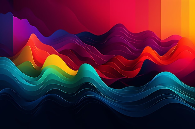 Abstract dynamic gradient background