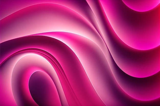 Abstract Dynamic Magenta Pink Wave Gradient Background