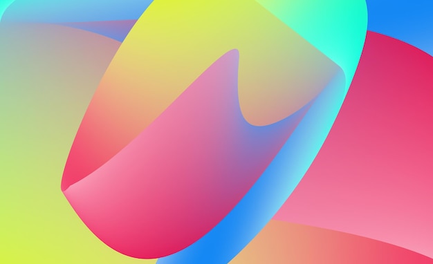 Abstract dynamic shaped colorful background vector